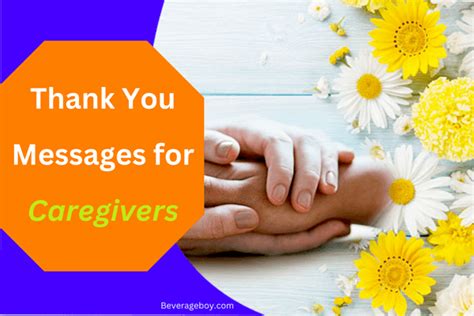 40 Thank You Messages For Caregivers Beverageboy
