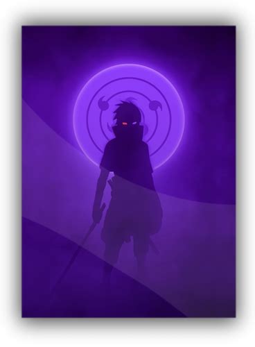 Sasuke Rinnegan Naruto Metal Poster Artplate