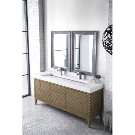 I was not content with just having walnuts in the loaf; James Martin 210-V72D-WW Linear 72" Bathroom Vanity in ...