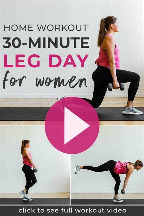 30 Minute Leg Day Workout For Women Video HealthProdukt Com