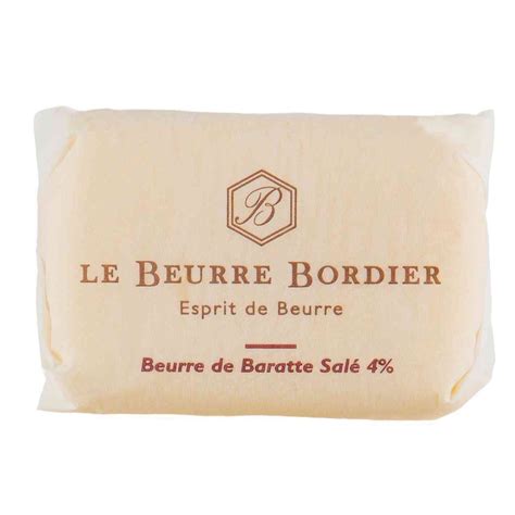 Elle Et Vire Beurre 41 Rupture De Stock - Beurre Bordier de Baratte Salé- 125g - Le Fumoir de Saint-Cast