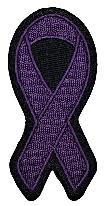 Purple Awareness Ribbon Patch Abc Patches