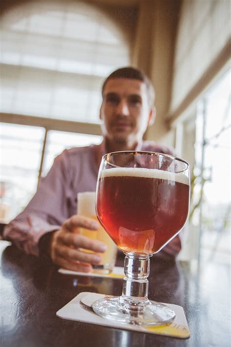 Man In The Beer Bar By Stocksy Contributor Mosuno Stocksy
