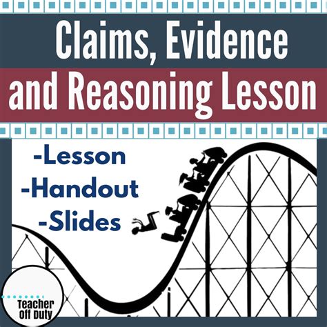 Claims Evidence And Reasoning Lesson Plan Teacher Off Duty