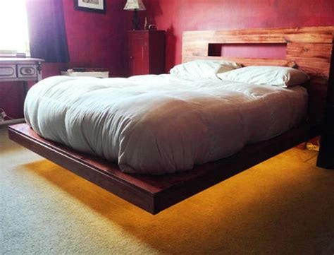 Build Your Own Floating Platform Bed Pattern King Queen Full Etsy