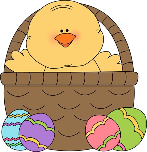 Chick Inside an Easter Basket | Easter Clip Art | Easter baskets, Easter, Easter wallpaper