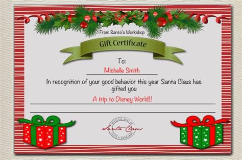 Here is the first holiday border template in this guide. 11+ Kids Christmas Certificate Templates | Free Printable ...