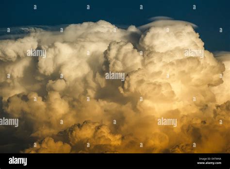 Cumulonimbus Cloud On Summer Sunset Stock Photo Alamy