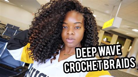 Easy Deep Wave Crochet Braids Youtube