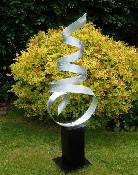 Contemporary Metal Garden Sculpture In High Grade Aluminium