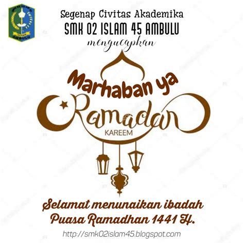 Daripada hanya tidur saja selama. Selamat Menjalankan Ibadah Puasa Ramadhan 1441 H. ~ SMK 02 ...