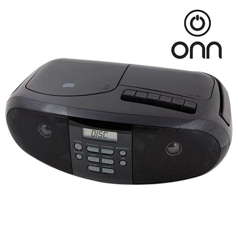 Onn Boombox Cd Player With Cassette Deck And Radio