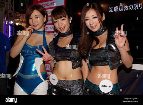 Adult Film Actresses Pose For The Cameras At The Japan Adult Expo On November In Tokyo