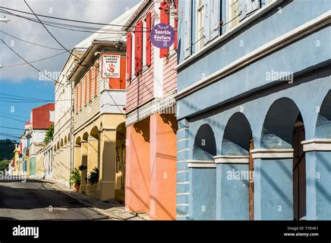Historic Buildings In Downtown Christiansted St Croix Us Virgin