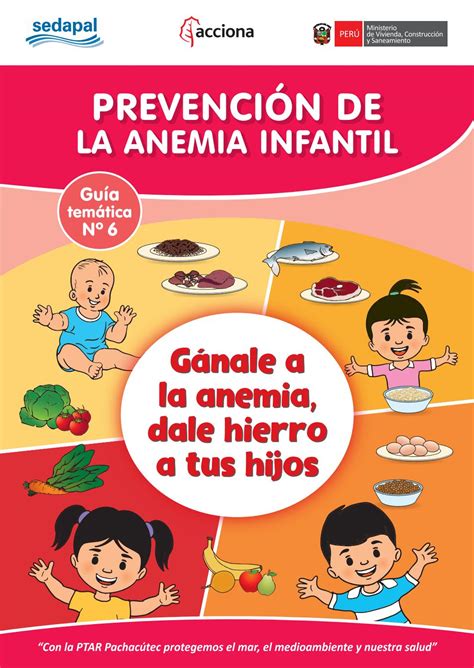 Guía temática Nº 6 Prevención de la anemia infantil by Proyecto PTAR