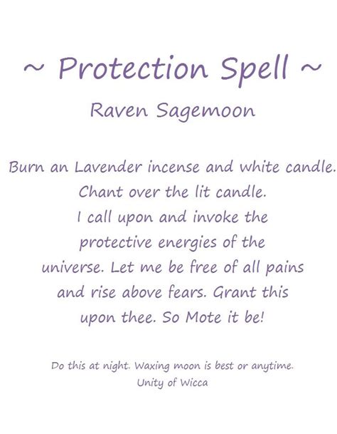 Pin By Lori Workman Collins On Book Of Shadows Protection Spells