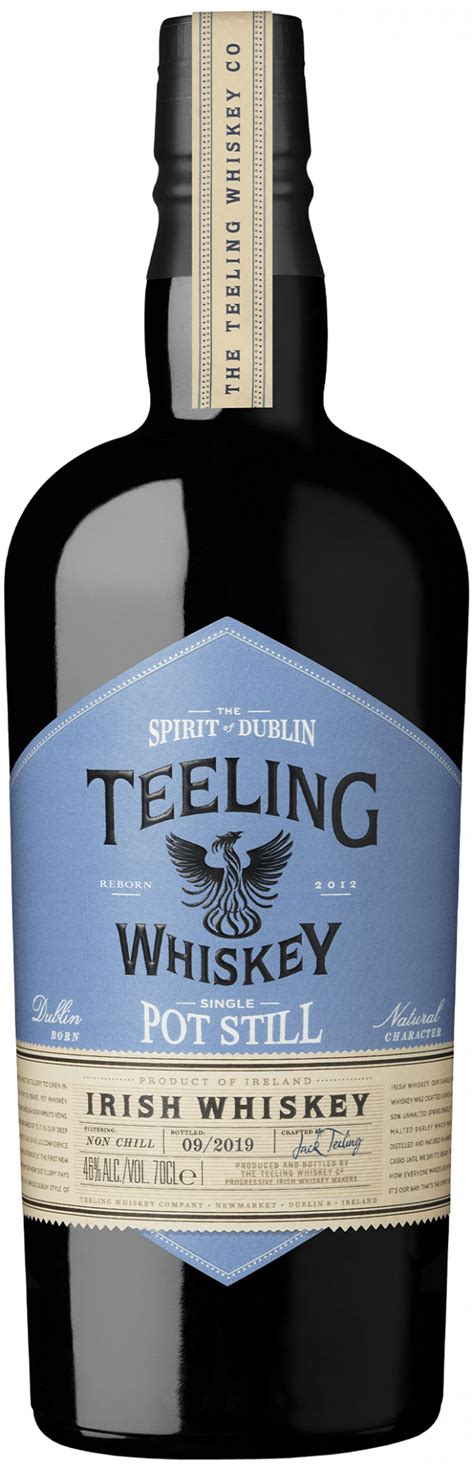 Single Pot Sill Irish Whiskey 46% ABV | Dublin Style Whiskey | Teeling Whiskey