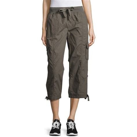 calvin klein performance active cropped cargo pants 50 liked on polyvore featuring pants