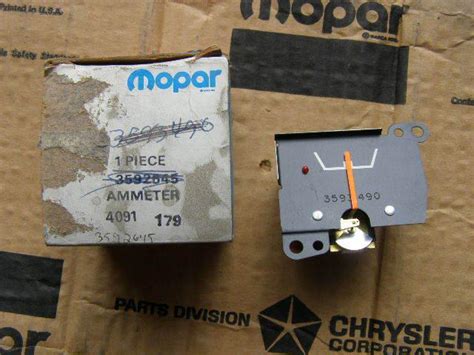 Buy Nos Mopar 74 75 Chrysler Full Size Imperial Ammeter Gauge In