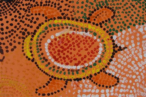 Art Paper Scissors Glue Aboriginal Dot Paintings