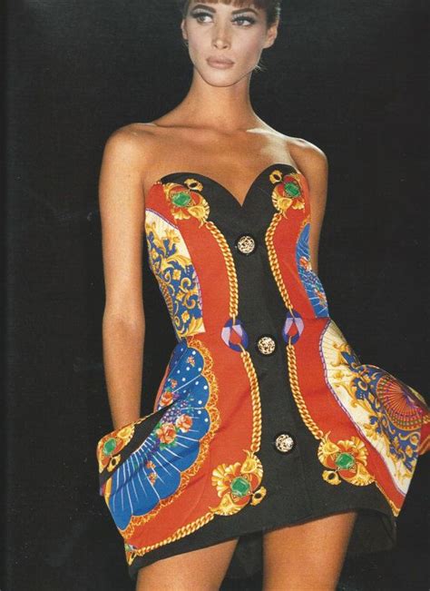 Vintage Gianni Versace Couture Collection Iconic Print Dress