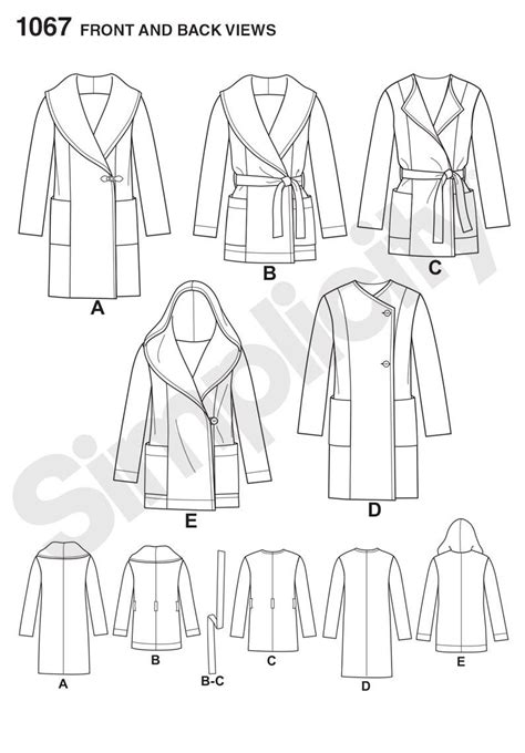 Simplicity Pattern Misses Easy To Sew Jacket Or Coat Coat Pattern Sewing Simplicity