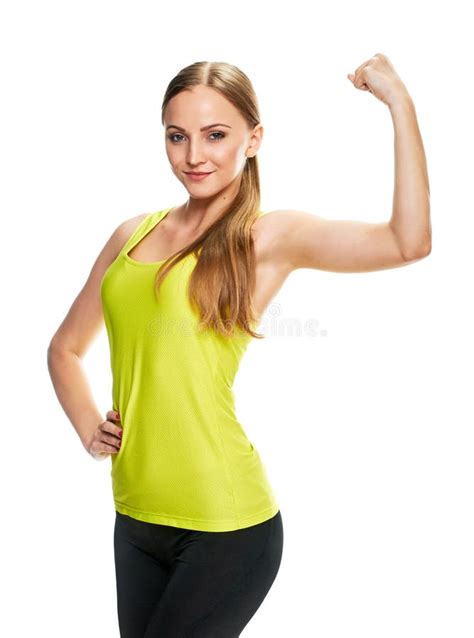 718 Woman Fitness Portrait Showing Her Biceps Stock Photos Free