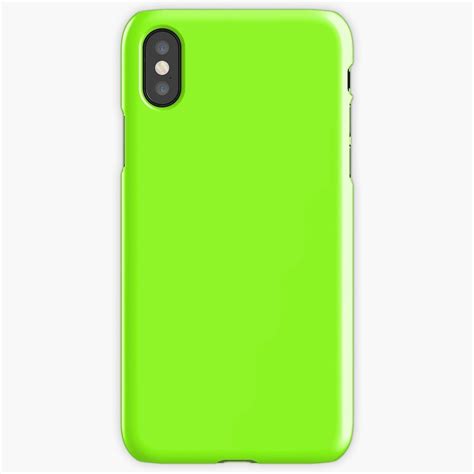 Super Bright Chartreuse Solid Neon Green Iphone Case By Podartist
