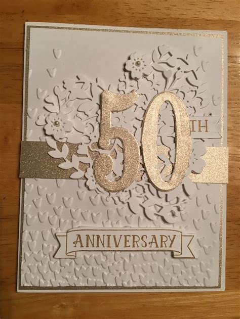 50th Anniversary Anniversary Cards Handmade 50th Anniversary Cards