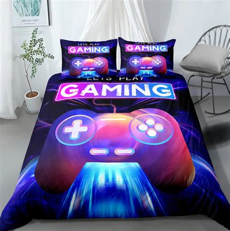 Gaming Bedding Set Bedroom Decor Duvet Covers Set Gaming Etsy
