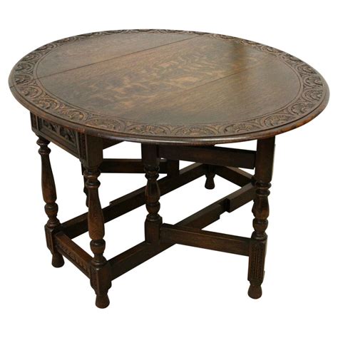 Antique Jacobean Style Oak Gateleg Table 1 Antiquescouk