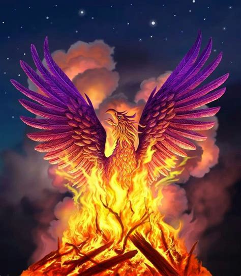 5d Diamond Painting Phoenix Reborn From Fire Full Diamond Mosaic