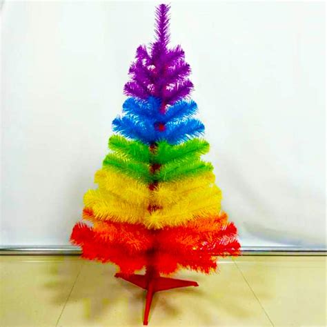 Kids Colorful Christmas Tree The Custom Of The Christmas Tree