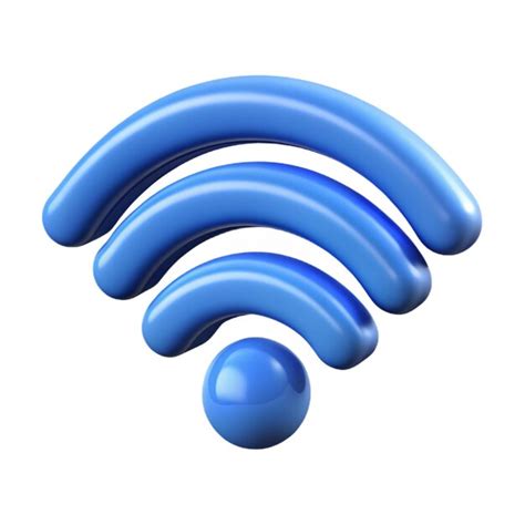 Conexão de sinal Wi Fi e símbolo de rede ícone vetorial 3D estilo