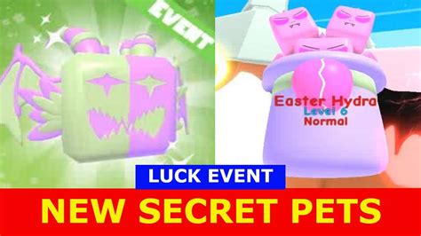 Luck Event New Secret Pets Ultra Hatching Legends Roblox Youtube