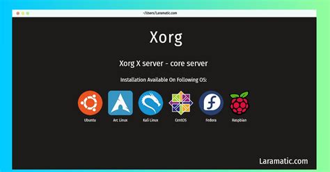 How To Install Xorg In Debian Ubuntu Arch Kali Centos Fedora And