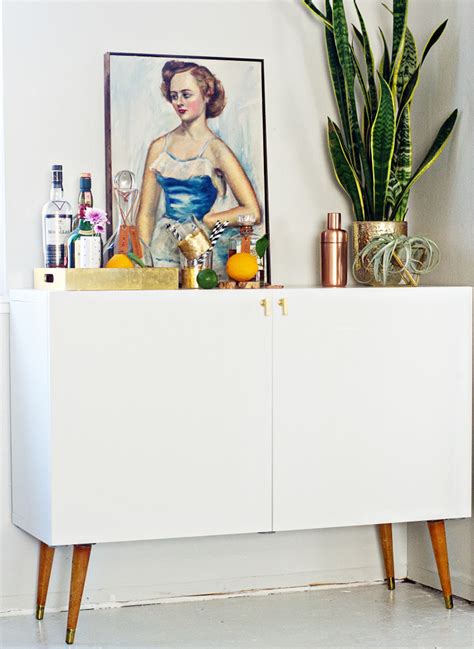 Kitchen clients use ikea's kitchen planning tool to create the design they want, and send swedish door the plans; IKEA HACK: Mid Century Bar Cabinet @ brittanyMakes