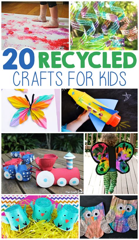 Recycled craft ideas for kids. Pin on I Heart Arts n Crafts