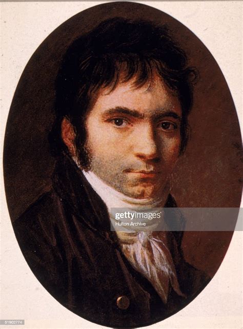 Portrait Of German Composer Ludwig Van Beethoven After A Painting