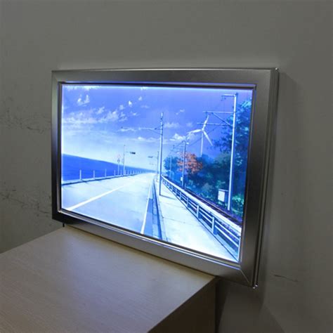 Aluminum Slim Snap Frame Display Led Backlit Light Box 24 X28
