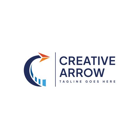 Creative Arrow Logo Vector Financial Rising Logo Template Letter C