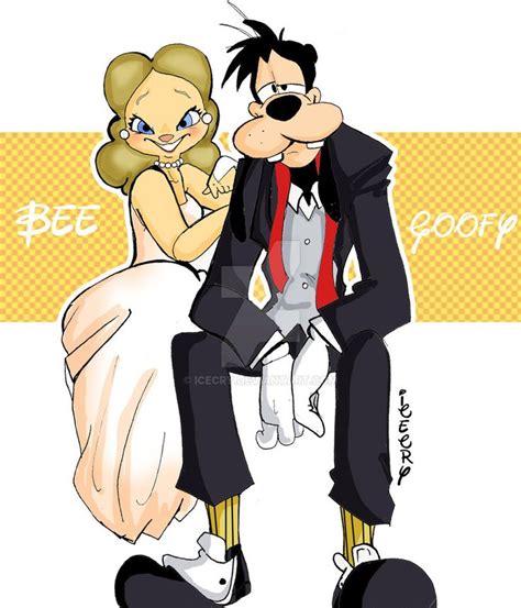 Goofy And His Wife Bee Wedding Goofy Goofy Movie