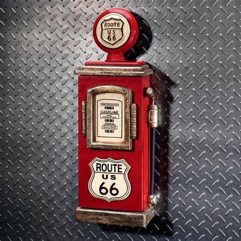 Proper size for you to carry it hands or put it in your bag, and there is a hole in the middle of the cross key, it can be hung on the key ring for easy carry. Design Toscano Route 66 Gas Pump Big Boy Toy Key Cabinet ...
