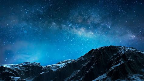 1920x1080px 1080p Free Download Beautiful Starry Blue Sky Above