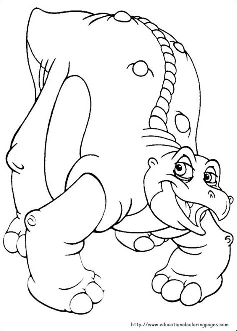 Land Before Time Coloring Educational Fun Kids Coloring Pages And