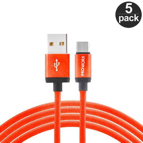 Usb C Type C 10ft Long Charging Charger Cable 10 Feet 5 Pack For Type