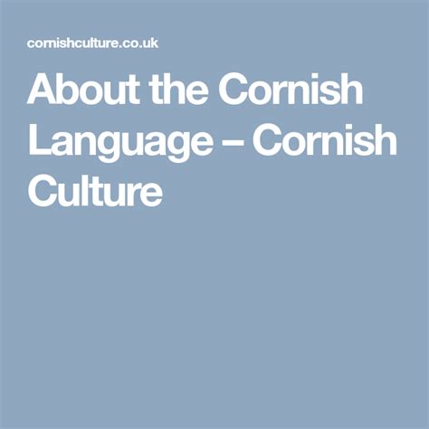 about the cornish language cornish culture cornish language scottish gaelic