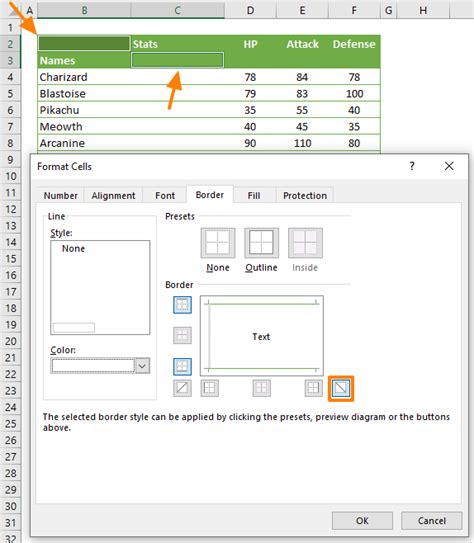 What you want to be able to do is either (a) have the information in the first cell wrap text in excel like a paragraph so it appears on multiple lines within that cell or (b) insert a line break like you would in a word processor. How to add a diagonal line to a cell in Excel