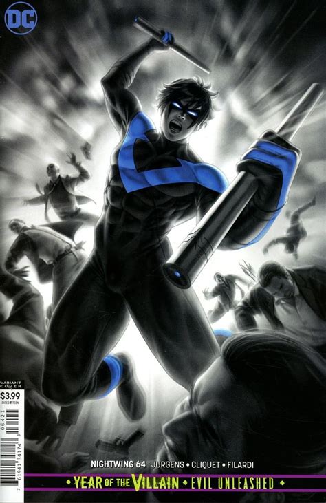 nightwing vol 4 64 cover b variant warren louw cover year of the villain evil unleashed tie in