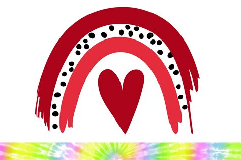 Heart Rainbow Valentine Svg Graphic By Mainandmouse · Creative Fabrica